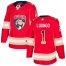 Adidas Florida Panthers #1 Roberto Luongo Red Home Authentic Drift Fashion Stitched NHL Jersey