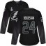 Adidas Tampa Bay Lightning #24 Zach Bogosian Black 2022 Stanley Cup Final Patch Womens Alternate Authentic Stitched NHL Jersey Womens