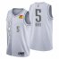 Oklahoma City Oklahoma City Thunder #5 Luguentz Dort Mens Nike Gray 2021/22 Swingman NBA Jersey – City Edition Mens