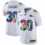 Denver Broncos #30 Phillip Lindsay Mens White Nike Multi-Color 2020 NFL Crucial Catch Limited NFL Jersey