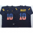 Michigan Wolverines #10 Tom Brady Navy USA Flag College Jersey