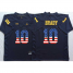Michigan Wolverines #10 Tom Brady Navy USA Flag College Jersey