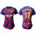 Womens Barcelona #17 Griezmann Home Soccer Club Jersey