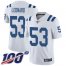Nike Indianapolis Colts #53 Darius Leonard White Youth Stitched NFL 100th Season Vapor Limited Jersey