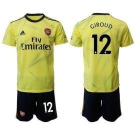Arsenal #12 Giroud Yellow Soccer Club Jersey