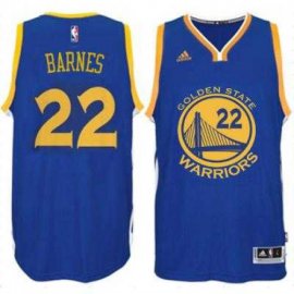 Mens Golden State Warriors #22 Matt Barnes adidas Royal Swingman Road Jersey