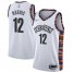 Mens Nike Brooklyn Nets #12 Joe Harris White Basketball Swingman City Edition 2019 20 Jersey