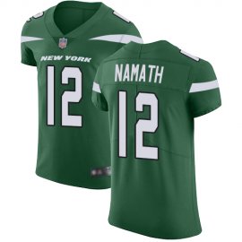 Nike New York Jets #12 Joe Namath Green Team Color Mens Stitched NFL Vapor Untouchable Elite Jersey
