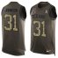 Nike Houston Texans #31 David Johnson Green Mens Stitched NFL Limited Salute To Service Tank Top Jersey