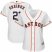 Houston Astros #21 Zack Greinke Majestic Womens 2019 Postseason Official Cool Base Player Jersey White