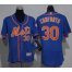 New York Mets #30 Michael Conforto Blue Flexbase Authentic Womens Stitched MLB Jersey