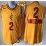 Cavaliers #2 Kyrie Irving Yellow 2014-15 Christmas Day The Finals Patch Stitched NBA Jersey