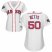 Boston Red Sox #50 Mookie Betts White Home 2018 World Series Womens Stitched MLB Jersey