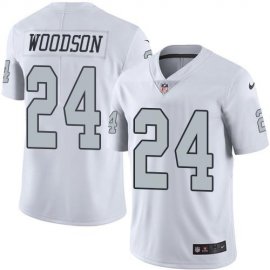 Nike Las Vegas Raiders #24 Charles Woodson White Mens Stitched NFL Limited Rush Jersey