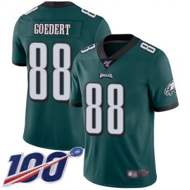 Nike Philadelphia Eagles #88 Dallas Goedert Midnight Green Team Color Mens Stitched NFL 100th Season Vapor Limited Jersey