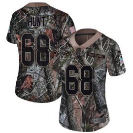 Nike Miami Dolphins #68 Robert Hunt Camo Womens Stitched NFL Limited Rush Realtree Jersey