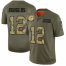 Green Bay Packers #12 Aaron Rodgers Mens Nike 2019 Olive Camo Salute To Service Limited NFL Jersey