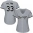 Chicago White Sox #33 James McCann Grey Road Womens Stitched MLB Jersey