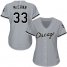 Chicago White Sox #33 James McCann Grey Road Womens Stitched MLB Jersey