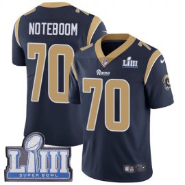 Nike Los Angeles Rams #70 Joseph Noteboom Navy Blue Team Color Super Bowl LIII Bound Mens Stitched NFL Vapor Untouchable Limited Jersey