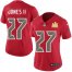 Nike Tampa Bay Buccaneers #27 Ronald Jones II Red Womens Super Bowl LV Champions Patch Stitched NFL Limited Rush Jersey