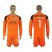 Oporto #1 I.Casillas Orange Goalkeeper Long Sleeves Soccer Club Jersey