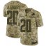 Nike Detroit Lions #20 Barry Sanders Camo Mens Stitched NFL Limited 2018 Salute To Service Jersey