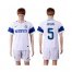 Inter Milan #5 Jesus White Away Soccer Club Jersey