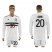 Mexico #20 Aquino Away Long Sleeves Soccer Country Jersey
