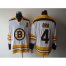 Boston Bruins #4 Bobby Orr CCM Throwback White Stitched NHL Jersey