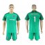 Chelsea #1 Begovic Green Goalkeeper Soccer Club Jersey