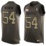 Nike New York Giants #54 Olivier Vernon Green Mens Stitched NFL Limited Salute To Service Tank Top Jersey