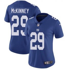 Nike New York Giants #29 Xavier McKinney Royal Blue Team Color Womens Stitched NFL Vapor Untouchable Limited Jersey