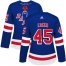 Adidas New York Rangers #45 Kappo Kakko Royal Blue Home Authentic Womens Stitched NHL Jersey
