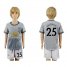 Manchester United #25 Valencia Sec Away Kid Soccer Club Jersey