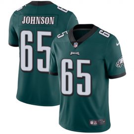 Nike Philadelphia Eagles #65 Lane Johnson Midnight Green Team Color Mens Stitched NFL Vapor Untouchable Limited Jersey