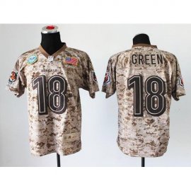 Nike Cincinnati Bengals #18 A.J. Green Camo Mens Stitched NFL New Elite USMC Jersey