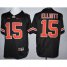 Buckeyes #15 Ezekiel Elliott Black(Orange No.) Limited Stitched NCAA Jersey