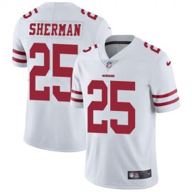 Nike San Francisco 49ers #25 Richard Sherman White Mens Stitched NFL Vapor Untouchable Limited Jersey