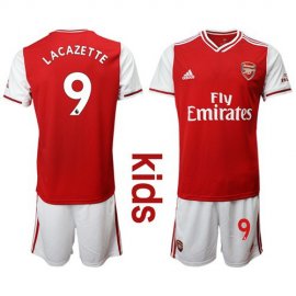 Arsenal #9 Lacazette Home Kid Soccer Club Jersey