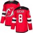 Adidas New Jersey Devils #8 Will Butcher Red Home Authentic Stitched NHL Jersey