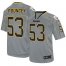 Nike Pittsburgh Steelers #53 Maurkice Pouncey Lights Out Grey Mens Stitched NFL Elite Jersey