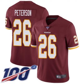 Nike Washington Football Team #26 Adrian Peterson Burgundy Red Team Color Mens Stitched NFL 100th Season Vapor Limited Jersey