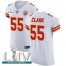 Nike Kansas City Chiefs #55 Frank Clark White Super Bowl LIV 2020 Mens Stitched NFL New Elite Jersey