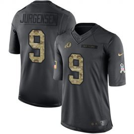 Nike Washington Football Team #9 Sonny Jurgensen Black Mens Stitched NFL Limited 2016 Salute to Service Jersey