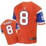 Nike Denver Broncos #8 Brandon McManus Orange Throwback Mens Stitched NFL Elite Jersey