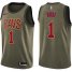 Mens Nike Cleveland Cavaliers #1 Derrick Rose Green Salute to Service NBA Swingman Jersey