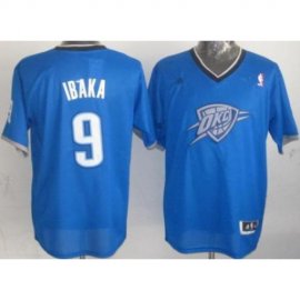 Oklahoma City Thunder 9 Serge Ibaka Blue Revolution 30 Swingman NBA Jersey 2013 Christmas Style Cheap