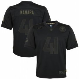 New Orleans New Orleans Saints #41 Alvin Kamara Nike Youth 2020 Salute to Service Game Jersey Black