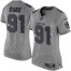 Nike Miami Dolphins #91 Cameron Wake Gray Womens Stitched NFL Limited Gridiron Gray Jersey